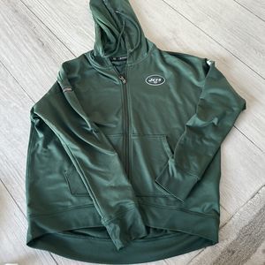 Under Armour NFL Combine Authentic Jets Full Zip Jacket W/Hood Sz SM